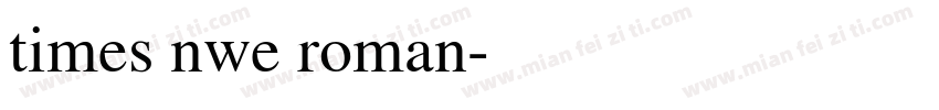 times nwe roman字体转换